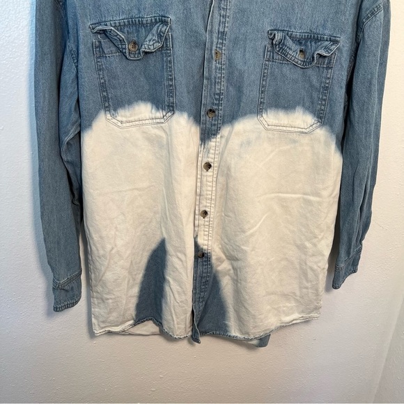 Papermoon Stitch Fix Denim Button Down Bleached - Picture 5 of 11